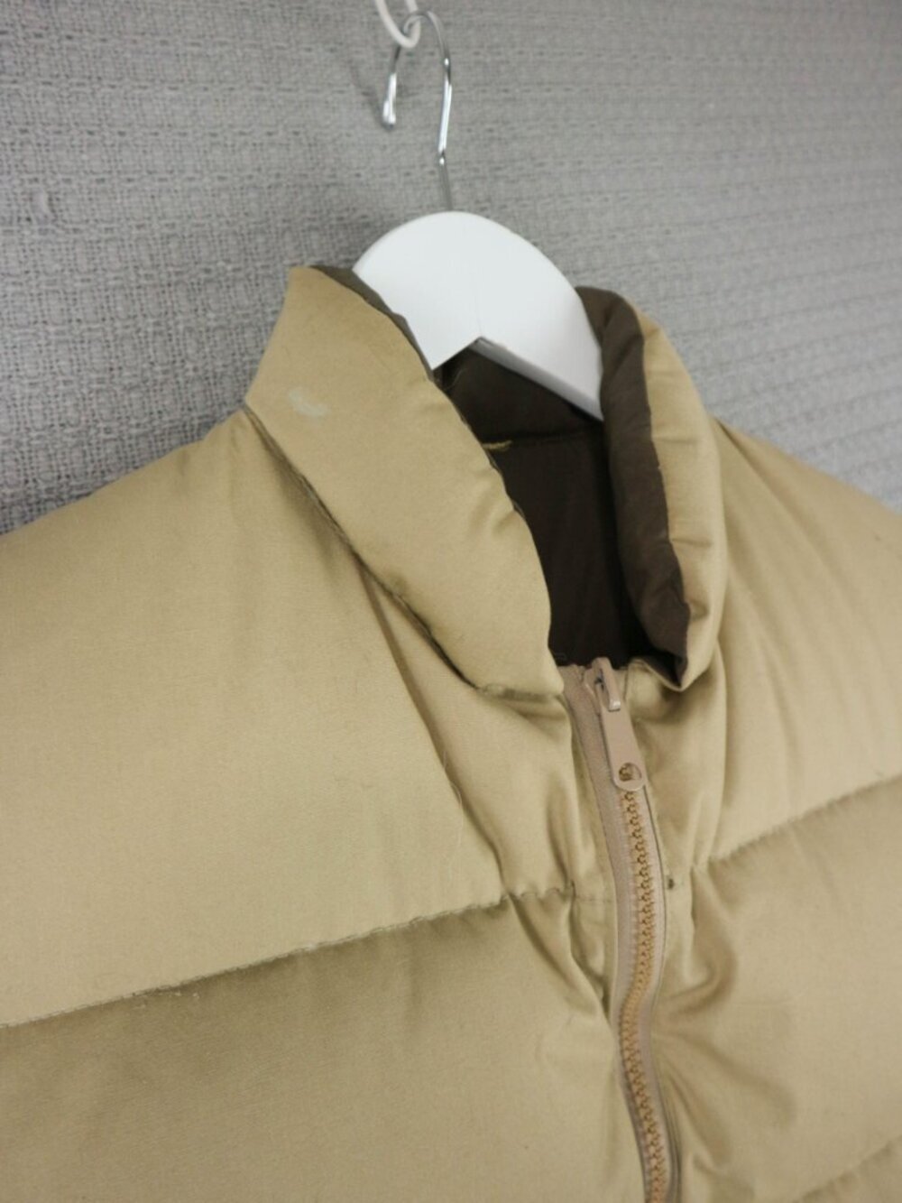 1980s Reversible Beige / Brown Hunting Vest Mens Medium - Picture 6 of 12